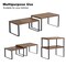 4-Pack Stackable Expandable Cabinet Shelf Organizer – Wood & Metal Counter Rack for Kitchen, Bathroom, Pantry (Multi-Configurable, Easy Install)